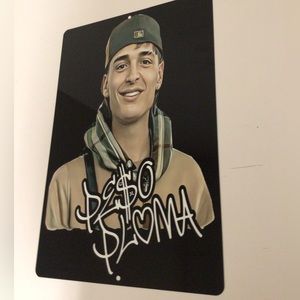 Peso Pluma Wall art metal tin sign